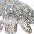 Lasersilberglitterpulver-Mischfarbe für Nailart PET-Glitterpulverflocken